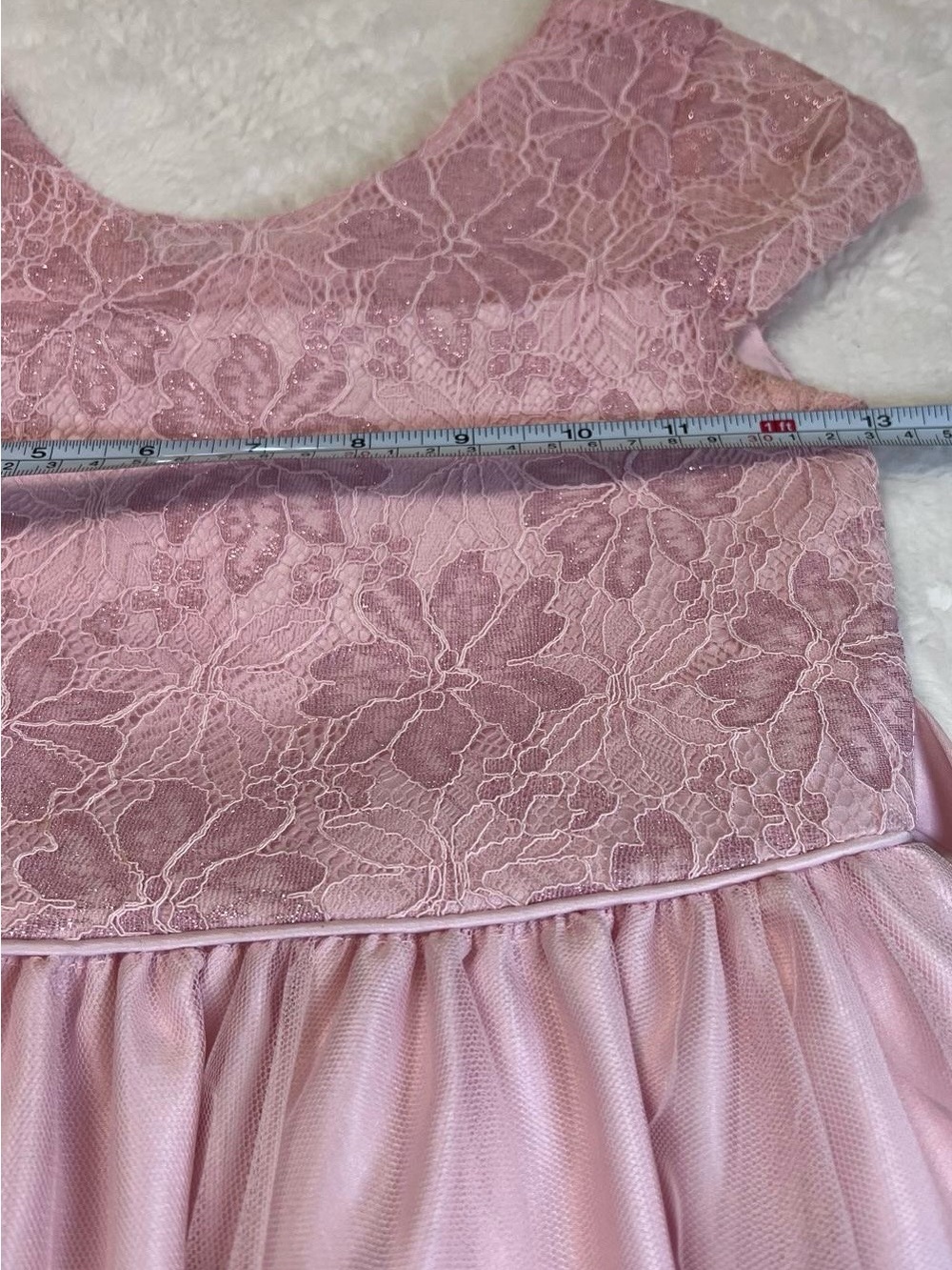 Biscotti Dusty Pink Lace & Tulle Party Dress - Picture 2 of 4